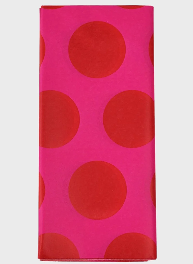 Rex London Tissue Paper (10 Sheets) - Red On Pink Spotlight