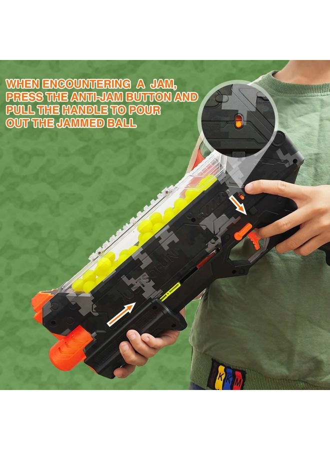 YTSWELE Blaster Gun with Protective Goggles and 100 Rounds for Boys and Girls Up to 110 FPS Compatible with Nerf Hyper Rounds Darts, Easy Reload, Holds Up to 50 Rounds (Camo) - Image 4
