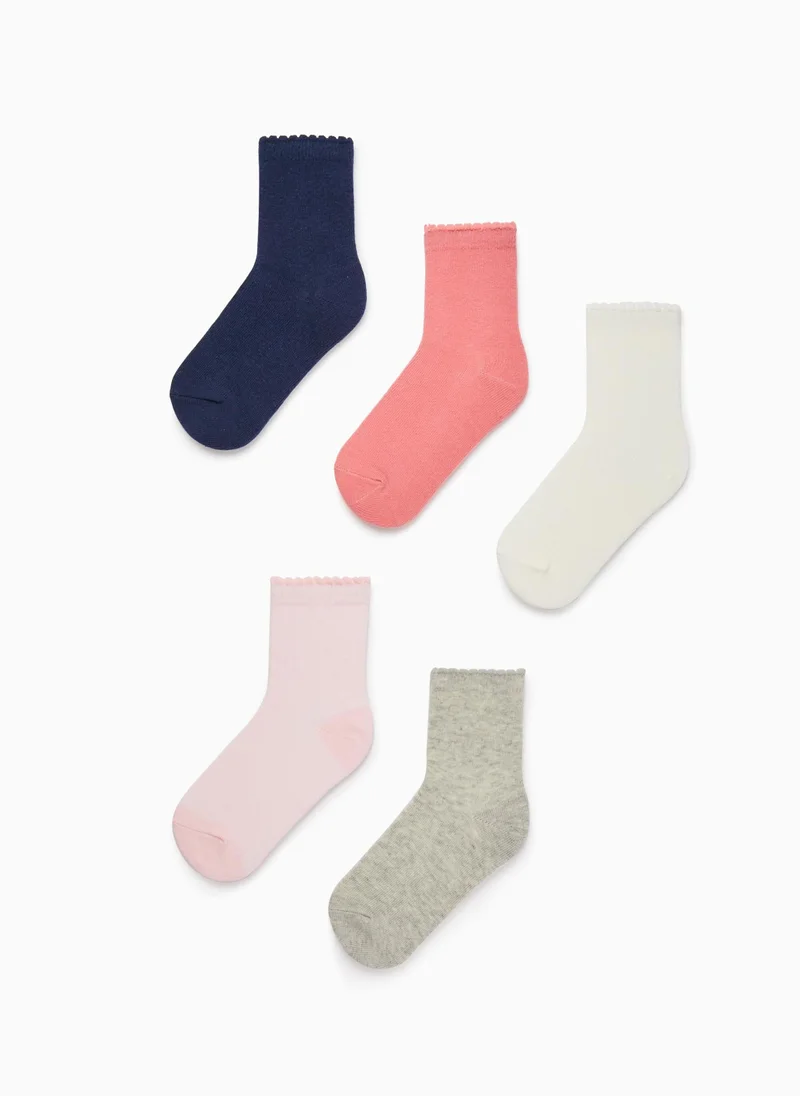 زيبي Zippy 5-Pack Cotton Socks For Girls
