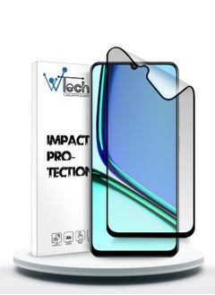 Realme Note 60 4G 2024 نانو سيراميك كامل الغراء غطاء كامل واقي شاشة مرن غير لامع - شفاف/أسود