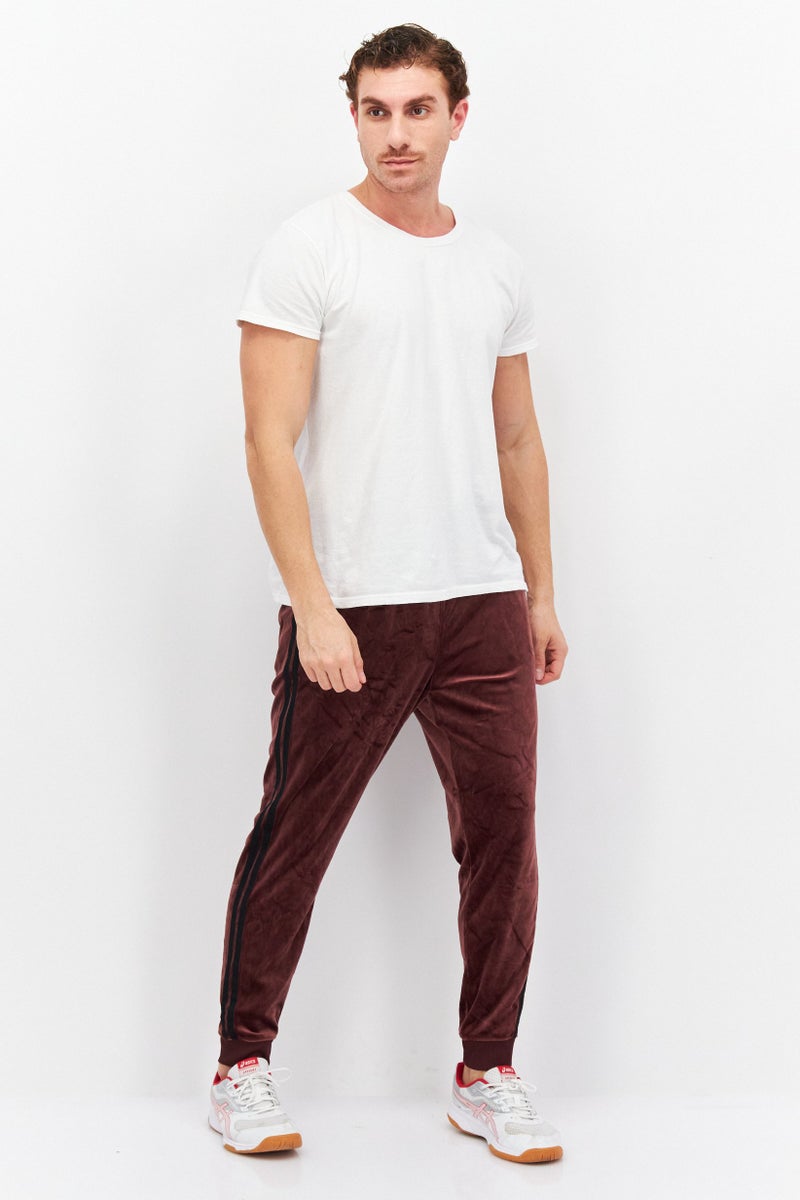 INC Men Regular Fit Stripe Jogger Pants, Brown - Image 3