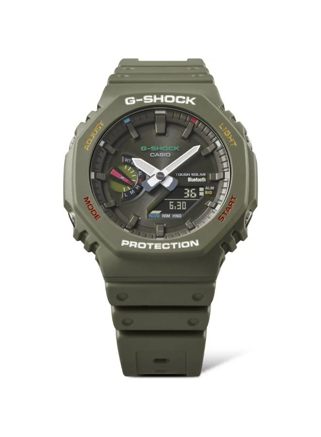 Casio G-Shock Tough Solar Bluetooth Wristwatch - Olive Green - Image 3