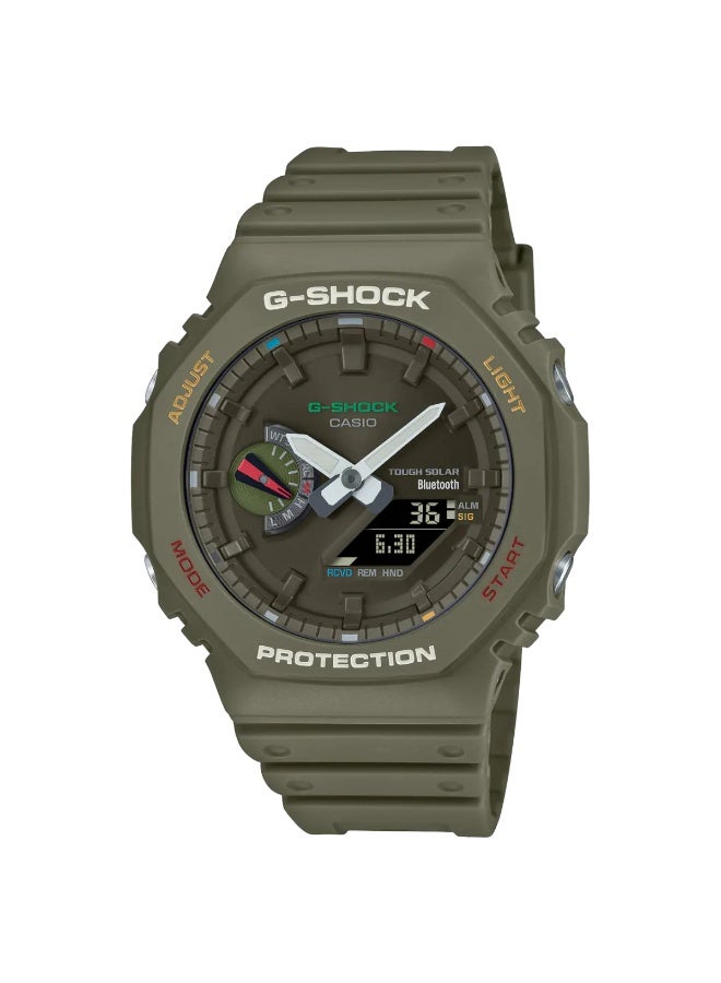 Casio G-Shock Tough Solar Bluetooth Wristwatch - Olive Green - Image 1