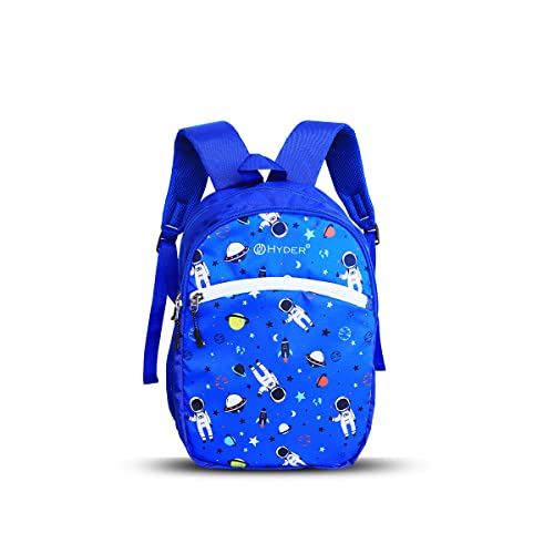HYDER Kids 20L Small Astronaut Pattern Cartoon Waterproof Lightweight Casual/Picnic/Tuition/School Bag/Backpack for Children Boys And Girls (Royal Blue) - Image 1