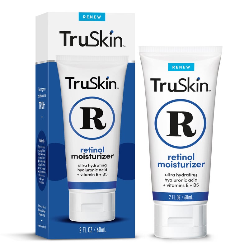 TruSkin Retinol Face Moisturizer  Powerful AntiAging Moisturizer for Women with Hyaluronic Acid  Vitamin E  Retinol Cream for Face for YouthfulLooking Appearance 2 fl oz
