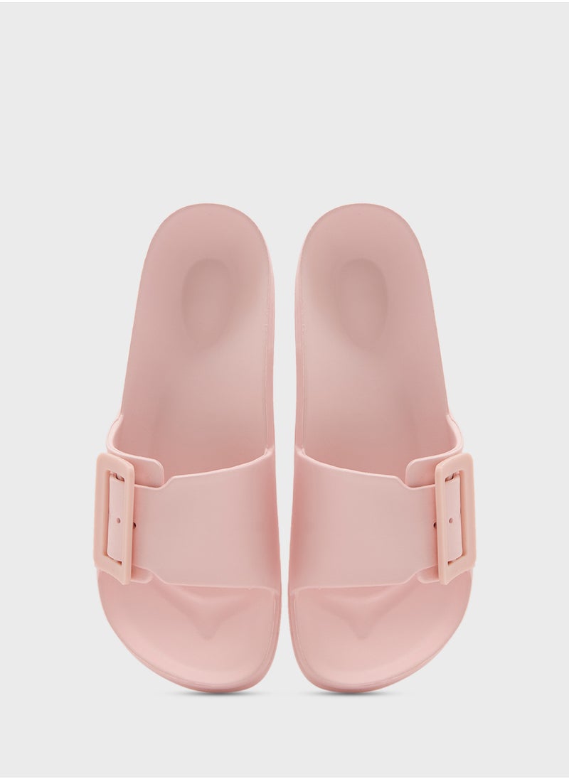 Ginger - Buckle Strap Slides - Image 1