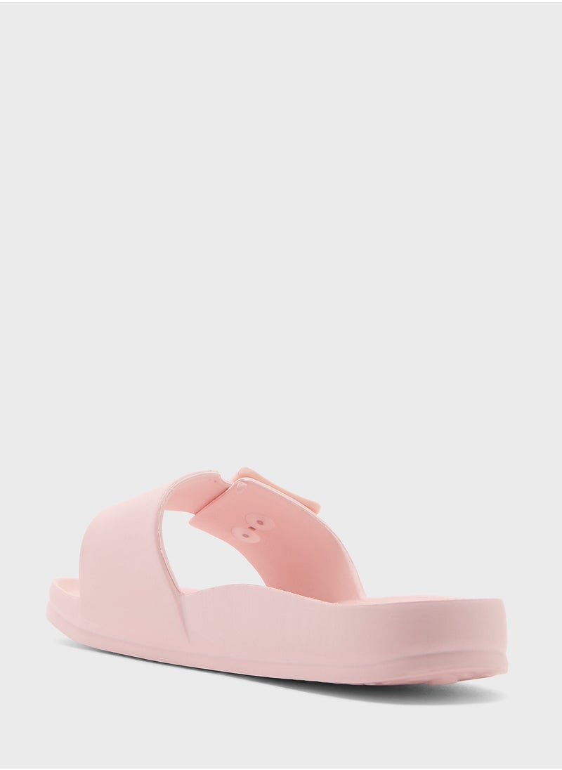 Ginger - Buckle Strap Slides - Image 1