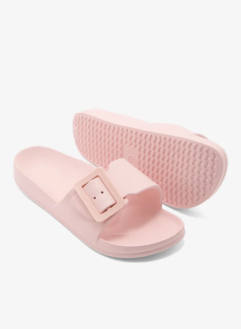 Ginger  Buckle Strap Slides for Women | Best Price UAE