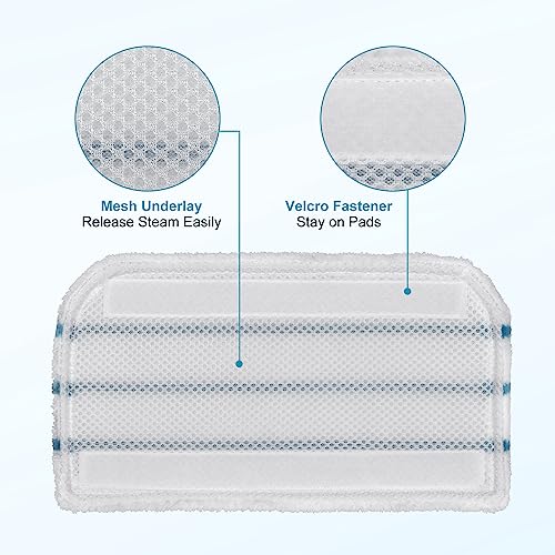 GFRED 8 Pack Steam Mop Pads Replacement Compatible with Black+Decker Steam Mop SM1600, SM1610, SM1620, HSM13E1, HSMC1300FX, HSMC1321, HSMC1361SG SMP20 Black and Decker Steam Mop Pads for Floor Cleaning - Image 5