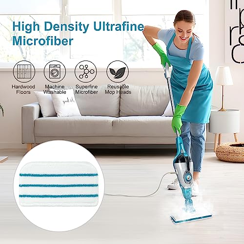 GFRED 8 Pack Steam Mop Pads Replacement Compatible with Black+Decker Steam Mop SM1600, SM1610, SM1620, HSM13E1, HSMC1300FX, HSMC1321, HSMC1361SG SMP20 Black and Decker Steam Mop Pads for Floor Cleaning - Image 2