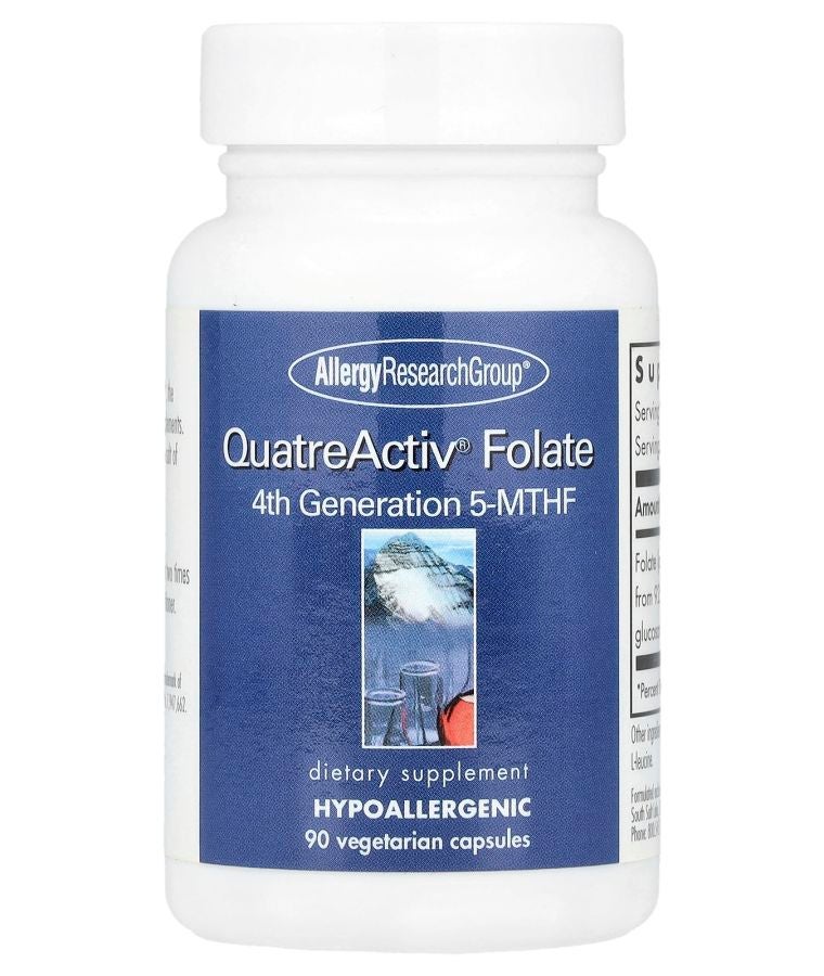 Allergy Research Group QuatreActiv® Folate 4th Generation 5-MTHF 90 Vegetarian Capsules