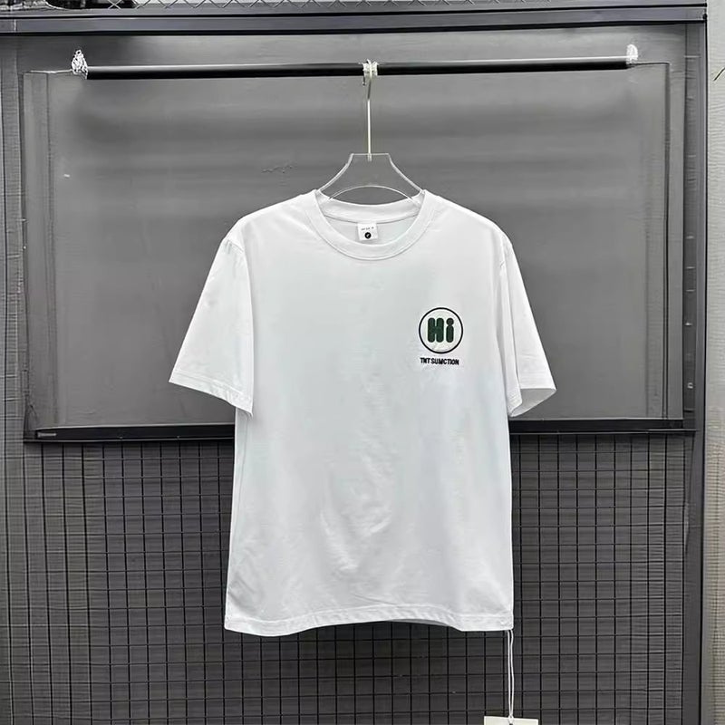 Summer Trendy Brand Fashion Letter Printing Slim-Fit Men'S Short-Sleeved Top T-Shirt Trendy Men'S All-Match Casual Round Neck Half-Sleeved T-Shirt - Image 4