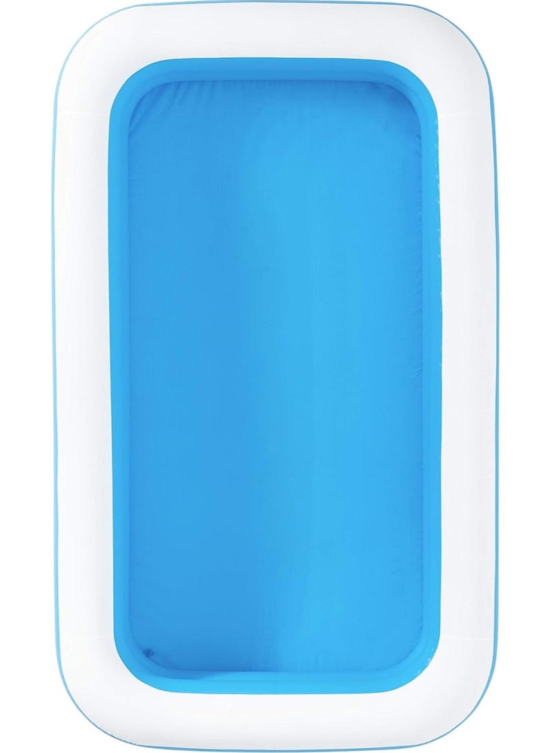 بست واي 🏖️ بيست واي حوض سباحة مستطيل للأطفال والعائلة – 305 × 183 × 46 سم – فينيل متين – أزرق - Image 4