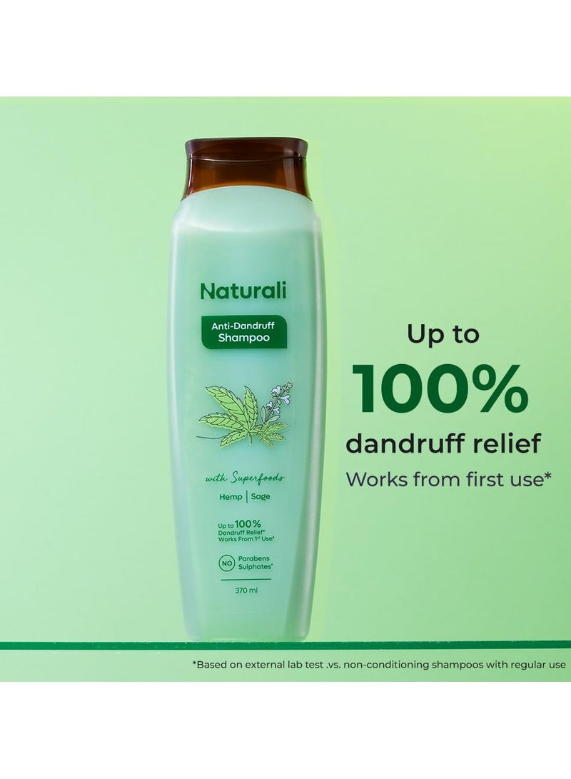 طبيعي شامبو مضاد للقشرة بخلاصة المريمية وحمض الساليسيليك | شامبو خالٍ من البارابين والكبريتات | يعمل من أول استخدام | 200 مل - Image 2