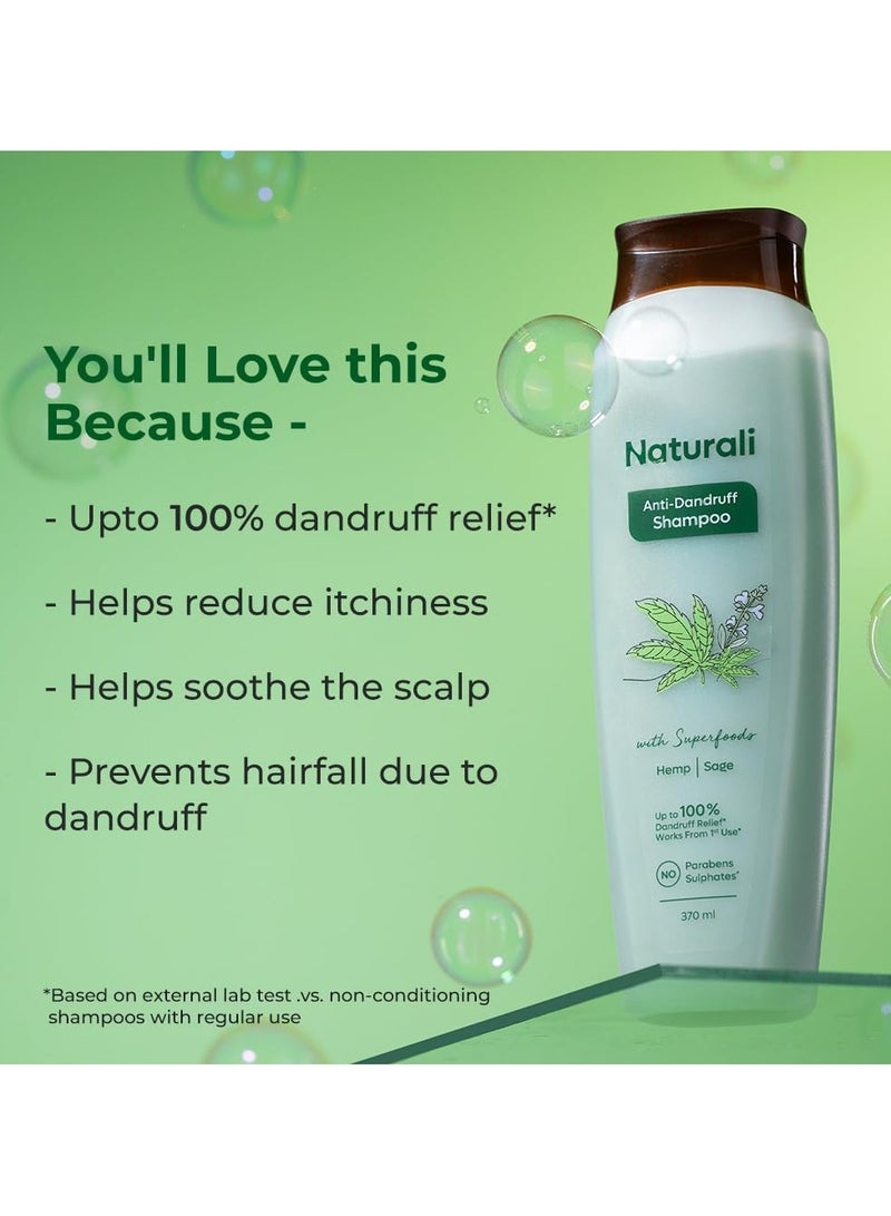 طبيعي شامبو مضاد للقشرة بخلاصة المريمية وحمض الساليسيليك | شامبو خالٍ من البارابين والكبريتات | يعمل من أول استخدام | 200 مل - Image 3