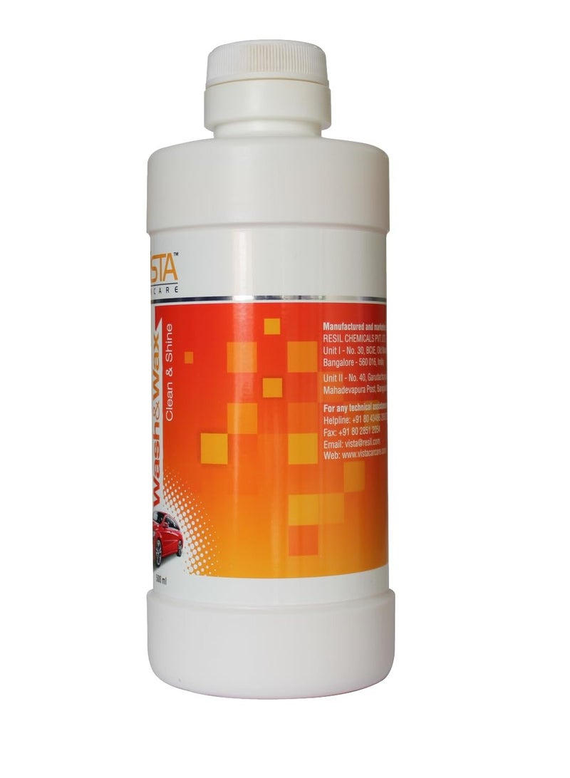 Vista Wash and Wax 500ml - Image 2