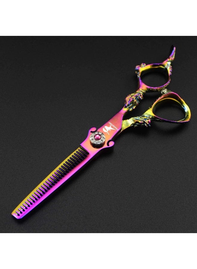 ROCOCO 15cm Professional Japan 440C Hair Cutting Shears - Salon Hair Blending/Thinning/Texturizing Scissor for Barber or Home Use - Image 3