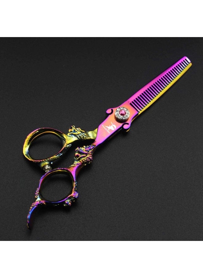 ROCOCO 15cm Professional Japan 440C Hair Cutting Shears - Salon Hair Blending/Thinning/Texturizing Scissor for Barber or Home Use - Image 5