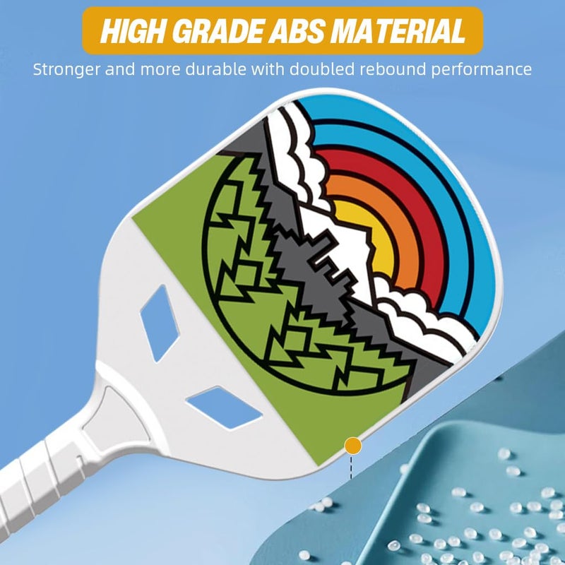 Proberos ® Professional Pickleball Paddle Set with 4 Balls, Non-Slip Grip, Durable Pickleball Paddle, Lightweight Design Rackets, Outdoor Backyard Sport Game Set, Family Beginner Friendly - Image 4