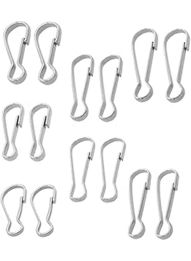 14Pcs Titanium Steel Jewelry Clasps Buckles Connectors for DIY Necklace Bracelet Making - Image 1