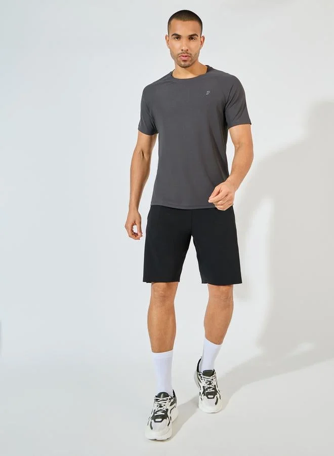 Styli Active  Micro Pique Quick Dry Raglan Regular Fit T-Shirt for Men | Best Price UAE