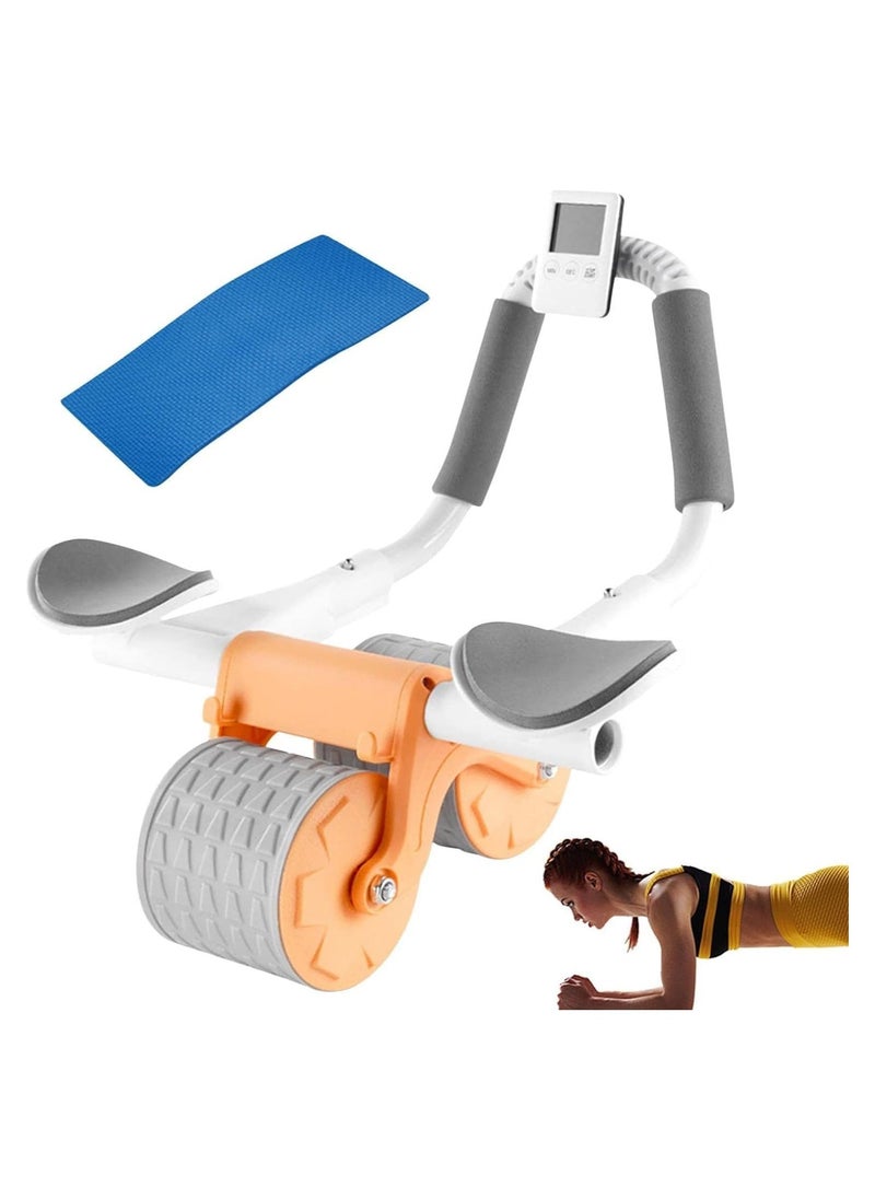 Automatic Rebound Abdominal Roller | Abdominal Workout Wheel for Gym - Ab Workout Wheel with Knee Pad, Exercise Equipment for Core Workout, Home, Gym  - Image 1