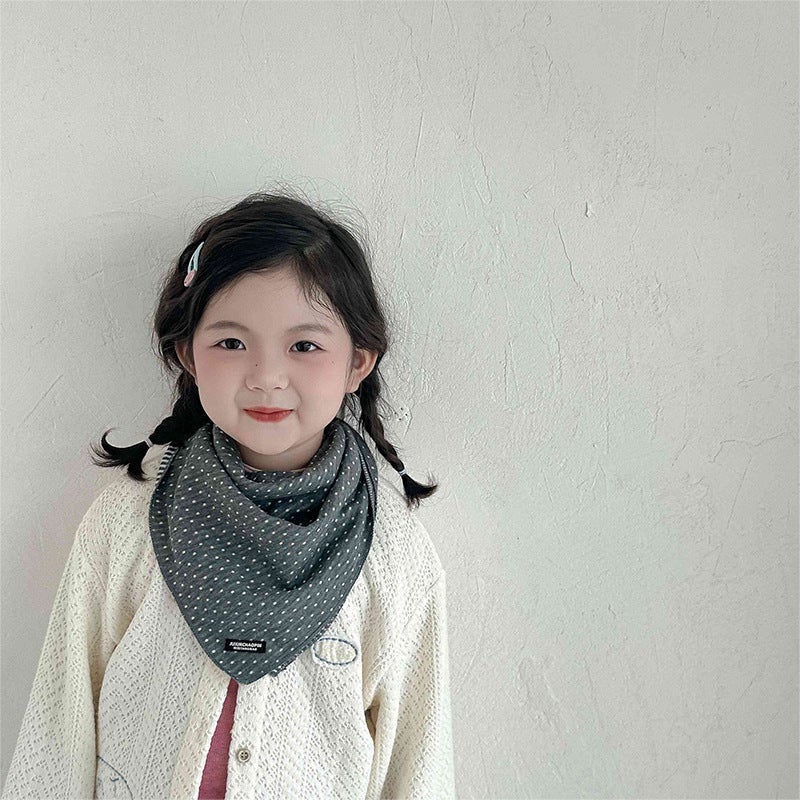 Children'S Scarf Korean Style Cute Super Cute Boy Girl Baby Scarf Warm Thickeneded Triangle Scarf - Image 5