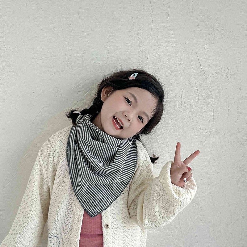 Children'S Scarf Korean Style Cute Super Cute Boy Girl Baby Scarf Warm Thickeneded Triangle Scarf - Image 2