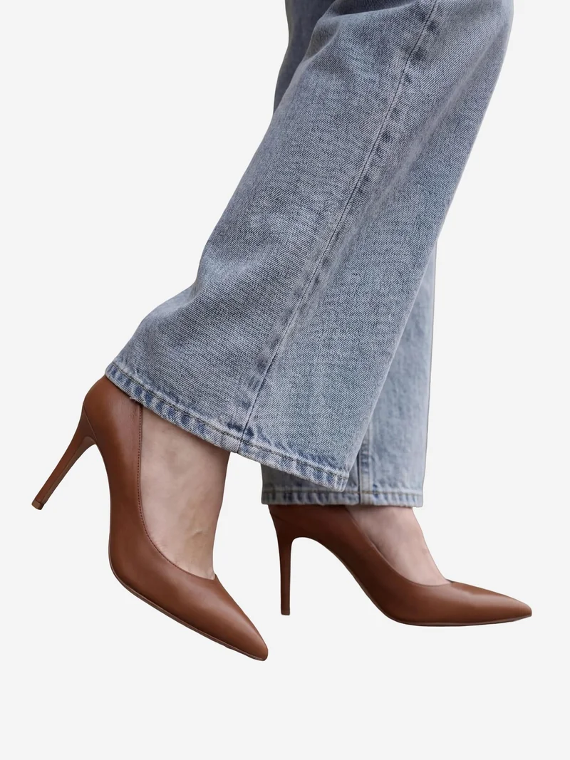 MY FASHION Ice Blue MY FASHION High Waist Straight Leg Denim Pants for Women | Best Price UAE