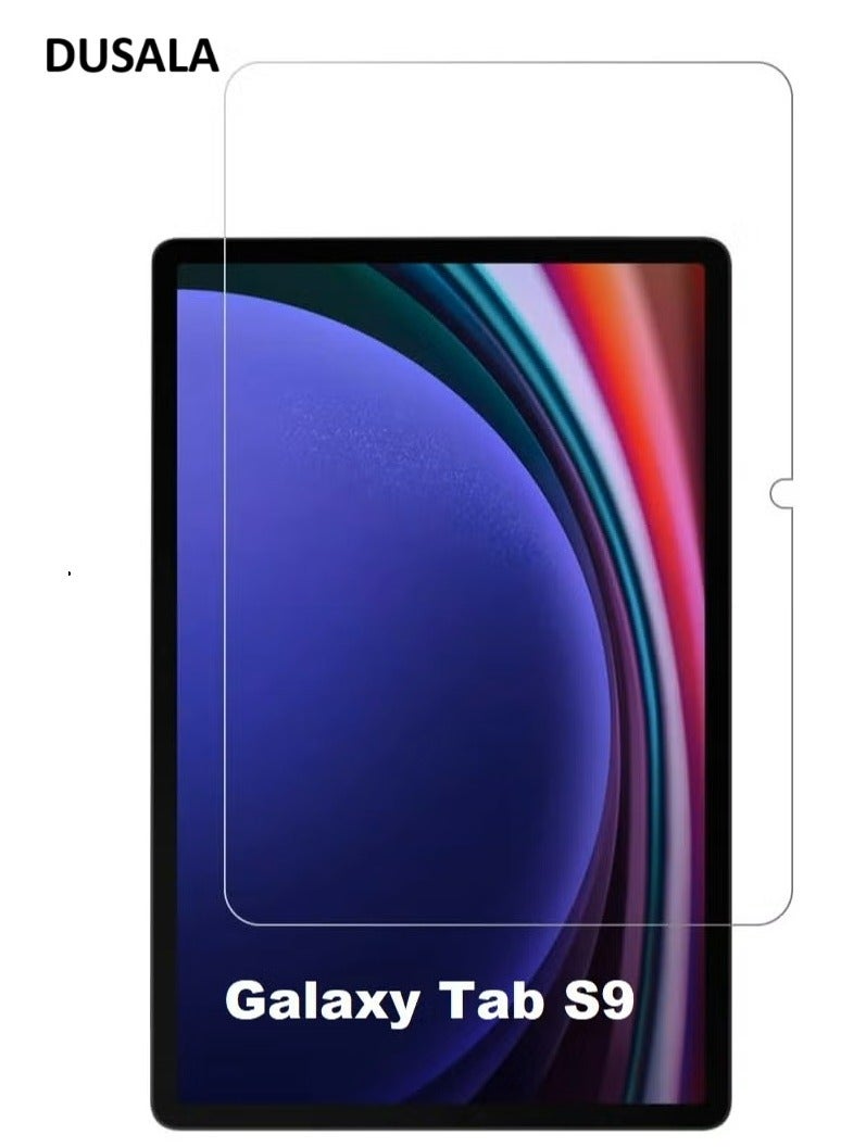 DUSALA Screen Protector compatible with Samsung Galaxy Tab S9 2023 Tempered Glass Film HD Full Coverage Easy Installation Bubble Free Application - Image 1