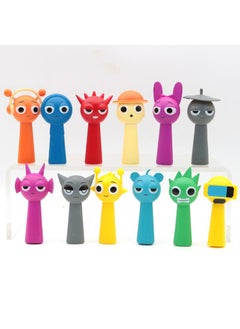 Y&D 12Pcs 3 To 3.2 Inch Incredibox Sprunki Toy Peripheral Game Doll Cake Baking Ornament Model  - Image 5