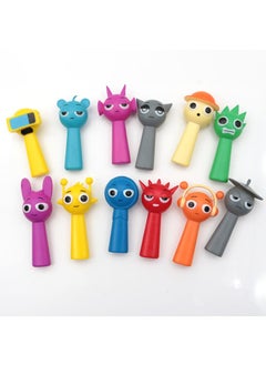 Y&D 12Pcs 3 To 3.2 Inch Incredibox Sprunki Toy Peripheral Game Doll Cake Baking Ornament Model  - Image 2