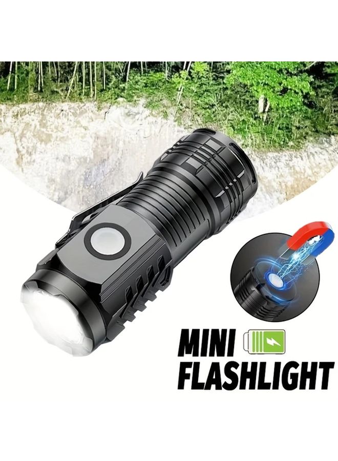 3LED Rechargeable Flashlight Compact Portable Torch For Camping Hiking Emergency - Image 2