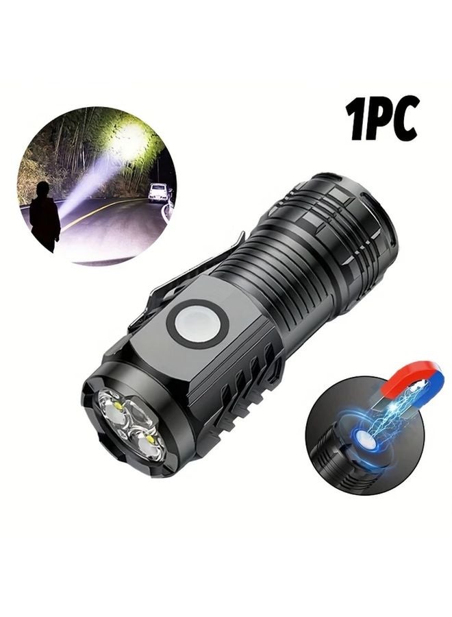 3LED Rechargeable Flashlight Compact Portable Torch For Camping Hiking Emergency - Image 1