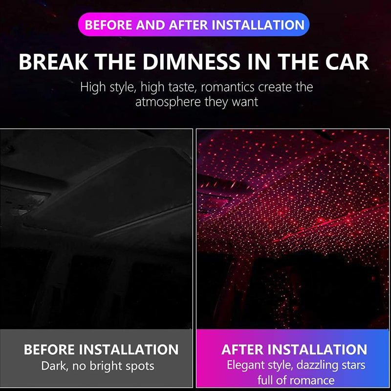 1 Pc Fashionable Light Beautiful USB Decoration Lamp (Black) - Image 4