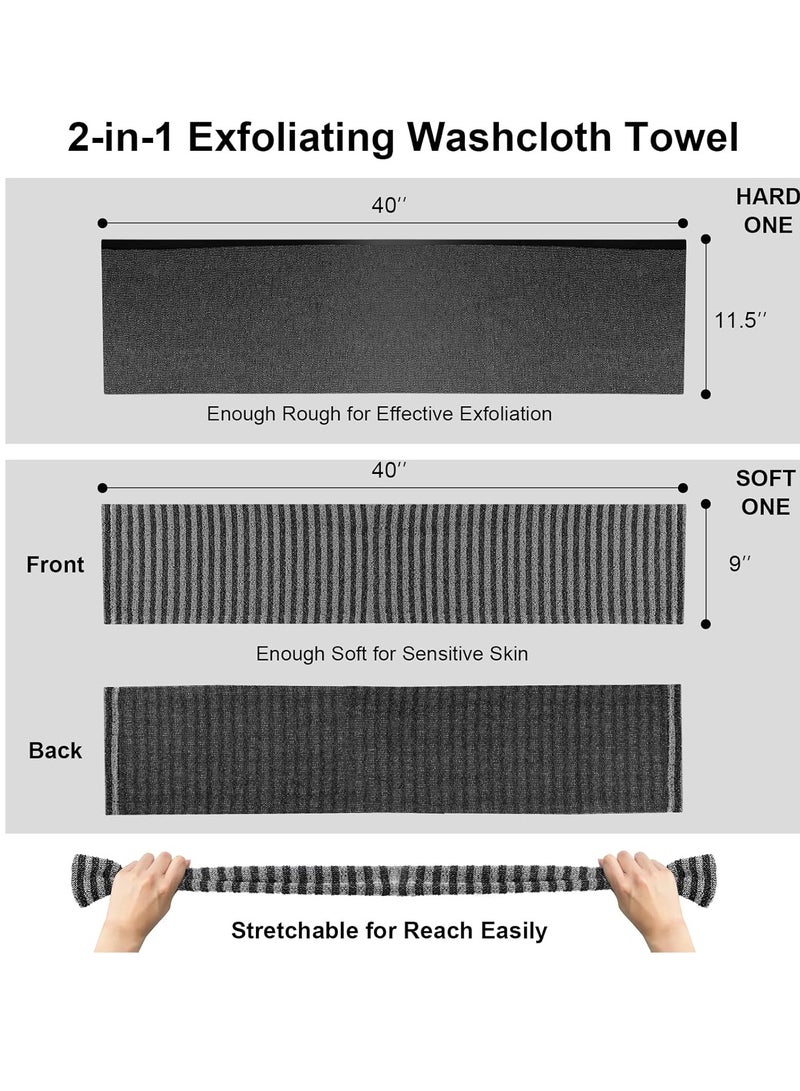2 Pack Exfoliating Washcloth Towel Body - Image 4