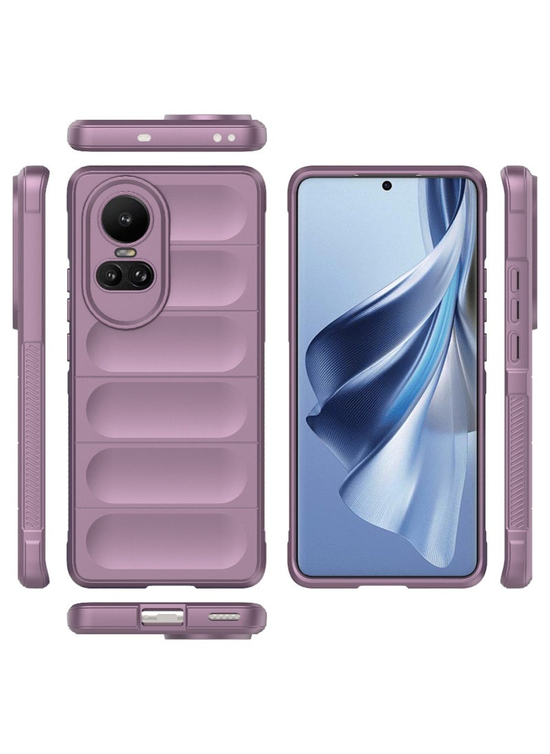 Generic - Magic Shield Tpu Silicone Shockproof Phone Case For Oppo Reno 10 5G/Reno 10 Pro 5G Lavender - Image 1