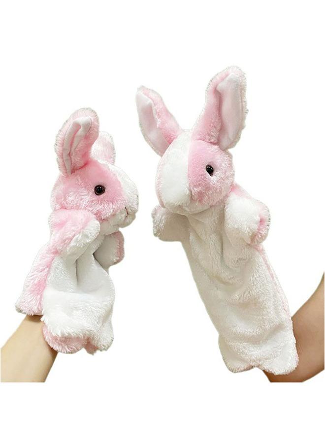 Bluejw One Large And One Small Animal Hand Doll Plush Toy Finger Doll Teddy Bear Little Red Book - Image 1