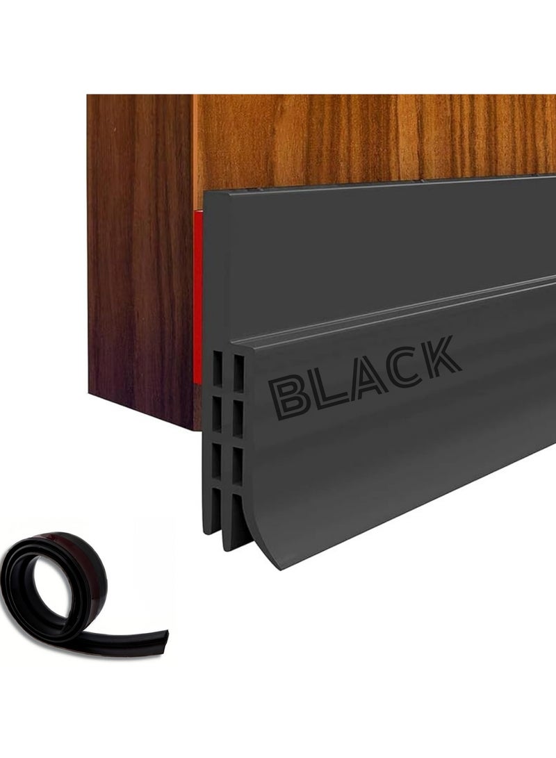 ONELINE Door 3-Layer Bottom Draft Seal Strip Self Adhesive, Under Door Draft Stoppers for Noise Proof, Patio, Dust, Door Insulation  - Image 1