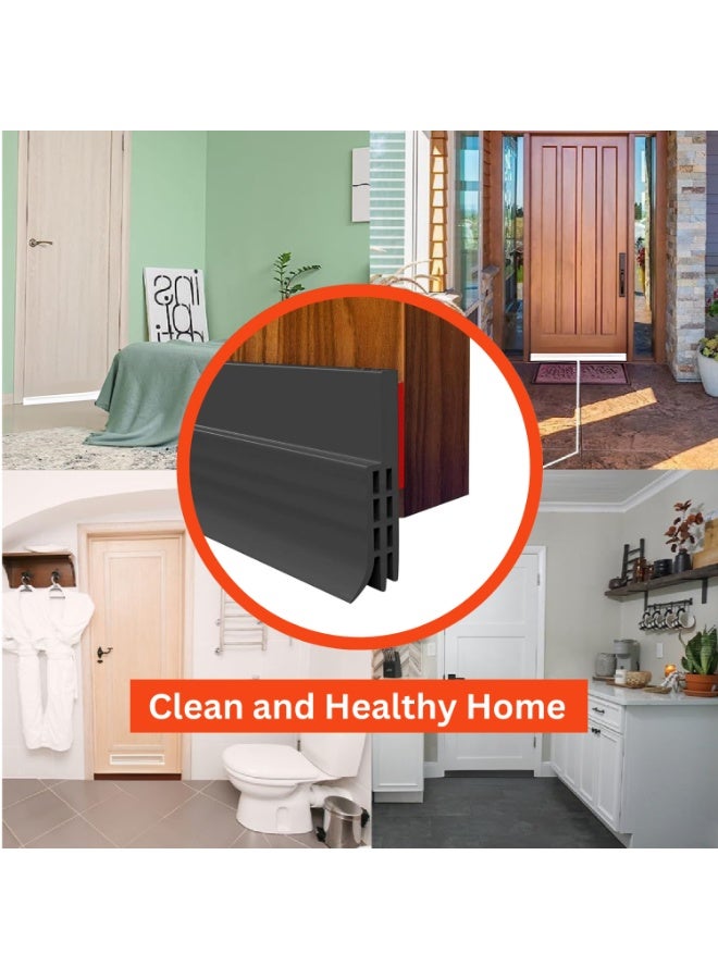 ONELINE Door 3-Layer Bottom Draft Seal Strip Self Adhesive, Under Door Draft Stoppers for Noise Proof, Patio, Dust, Door Insulation  - Image 5