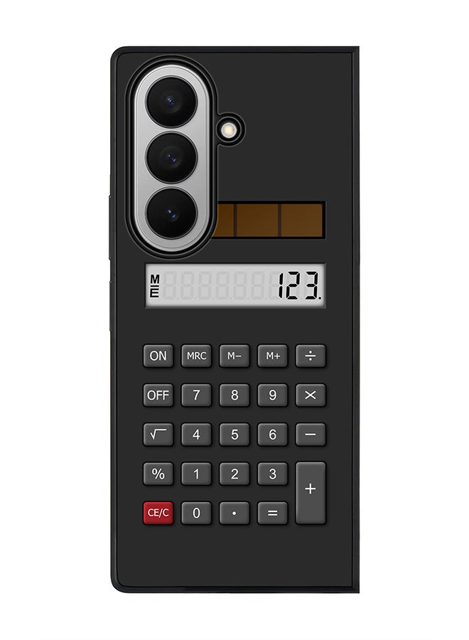 Stylizedd For Samsung Galaxy Z Fold7 Case,Slim fit Camera Protection, Shockproof Thin Phone cover  - Calc (Black)