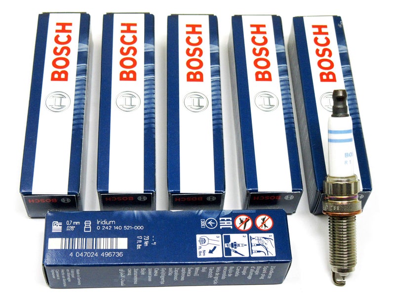 BOSCH 6 Piece Spark Plug Set - 0242140521, ZR6SII3320, 7430 - Image 2