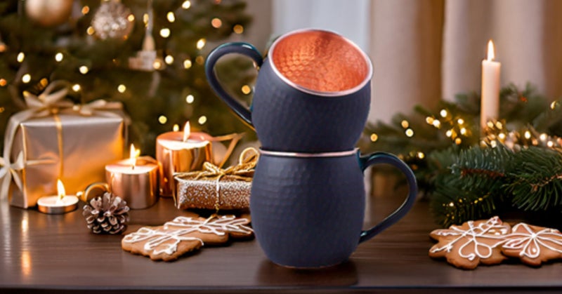 STAGLIFE 16 Oz Black Matte Moscow Mule Mugs Pure Copper Cups for Drinking Gifts for Him on Anniversary Genuine Copper Mugs for Moscow Mules Hammered Solid Unlined Cup Mug Set of 2 - Image 5