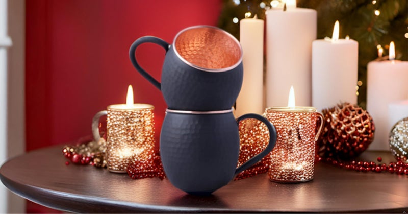 STAGLIFE 16 Oz Black Matte Moscow Mule Mugs Pure Copper Cups for Drinking Gifts for Him on Anniversary Genuine Copper Mugs for Moscow Mules Hammered Solid Unlined Cup Mug Set of 2 - Image 4