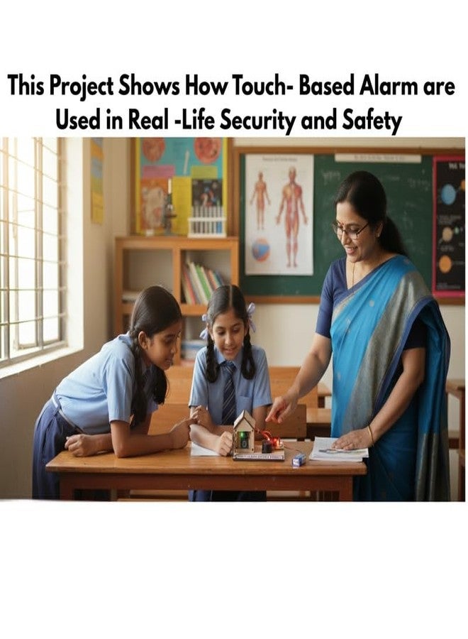 Erh India جهاز إنذار ضد السرقة يعمل باللمس من ERH India مع جرس تنبيه، نموذج عملي لمشروع علمي في الفيزياء الإلكترونية، مناسب لطلاب الصفوف من السادس إلى الثاني عشر، مجموعة تجارب تعليمية في مجالات العلوم والتكنولوجيا والهندسة والرياضيات (STEM) لطلاب المدارس والجامعات. - Image 4