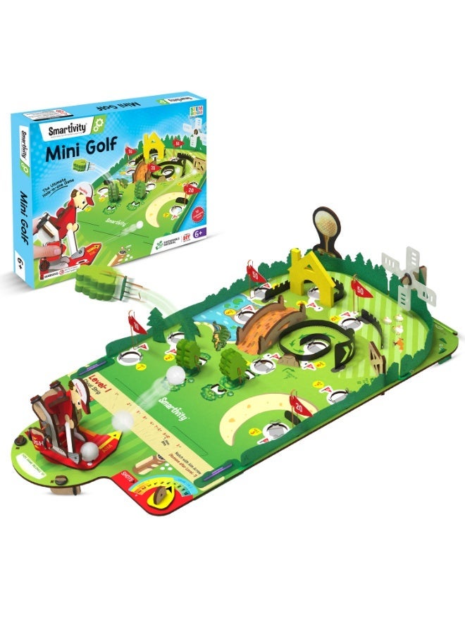 Smartivity Mini Golf DIY STEM Educational Toy Kit for Kids Age 6+ | Wooden Learning Toy | Build & Play | Gift for Boys & Girls - Image 1