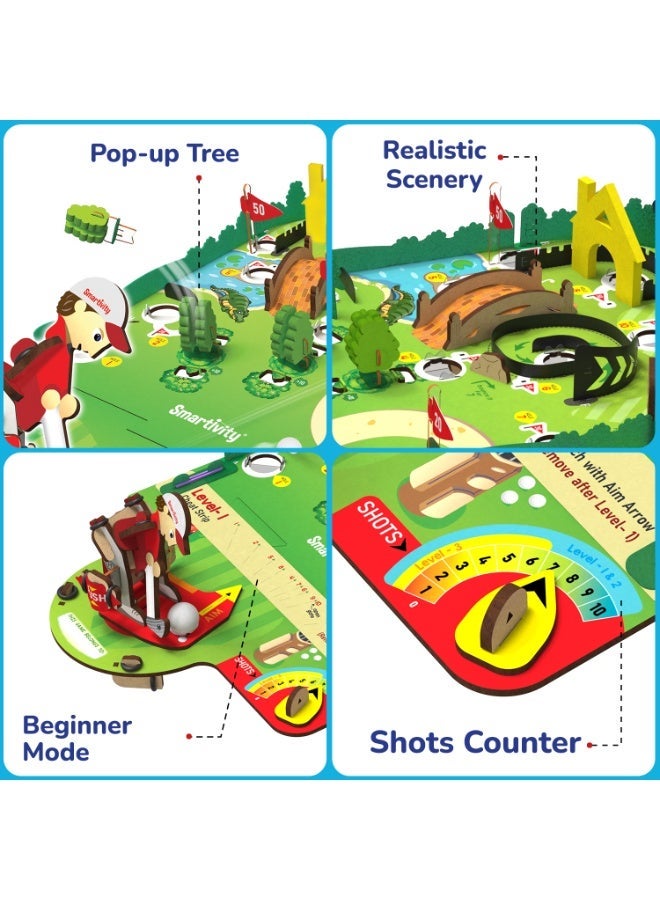 Smartivity Mini Golf DIY STEM Educational Toy Kit for Kids Age 6+ | Wooden Learning Toy | Build & Play | Gift for Boys & Girls - Image 3