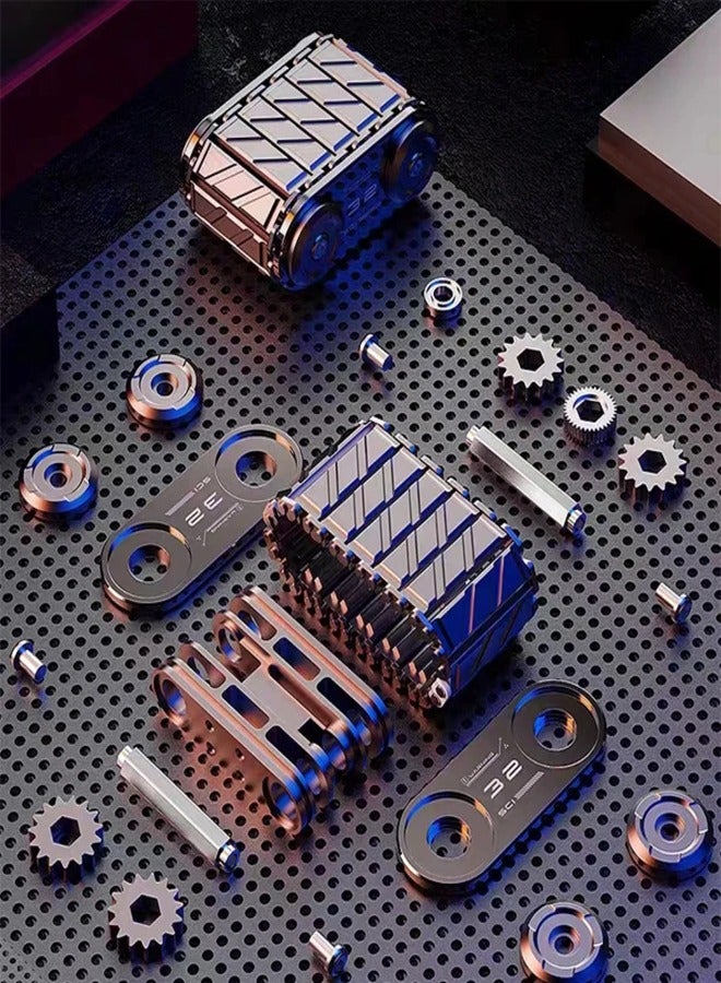 AROAQ دبابة فidget الرائعة - لعبة معدنية EDC لتخفيف التوتر للبالغين المصابين بالتوحد و ADHD والقلق - Image 2