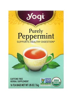 Yogi Tea Purely Peppermint Caffeine Free16 Tea Bags 24 g  - Image 1