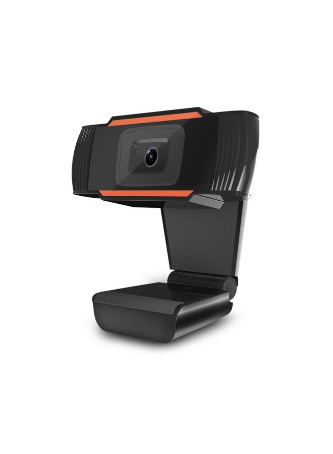 DUSALA High-Definition USB Webcam With Microphone Orange/Black - Image 2